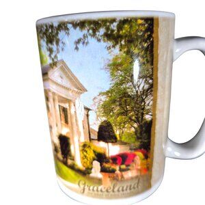 Graceland Mug Home Of Elvis Presley Souvenir Coffee cup White Ceramic